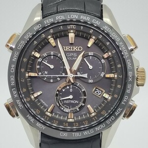 【良品】SEIKOセイコー 8X82-0AB0/SBXB025 アストロンGPSクロノグラフメンズ腕時計