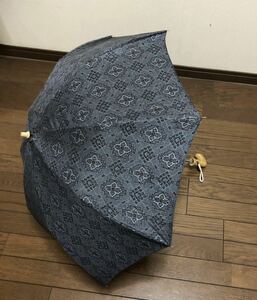 大島紬　折りたたみ傘　日傘 UV 着物リメイク　傘 ハンドメイド　UVカット