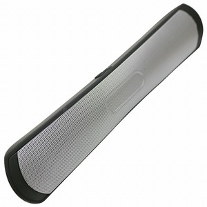 Bluetoothスピーカー ワイヤレス スリムタイプ 30cm 充電式 黒/ブラック スマホ パソコン タブレット 80dB USBメモリ SDカード