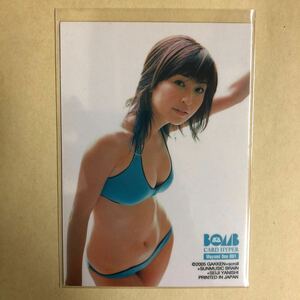 小野真弓 2005 ボム トレカ アイドル グラビア カード 水着 ビキニ 001 タレント トレーディングカード BOMB