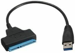 Cablecc超高速5 Gbps USB 3.0 to SATA 22ピンアダプタケーブル2.5ハードディスクドライバSSD