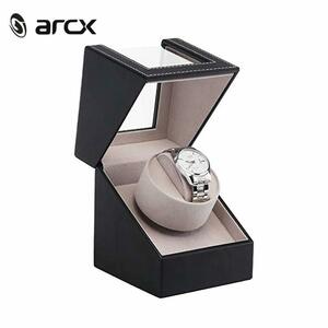 arcx インディングマシーン 高級ウォッチワインダー 静音設計 自動巻き レディース メンズ時計対応 (1本巻き)n320