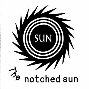 -太陽-【The notched sun】=ギザギザ太陽　15cmステッカー2